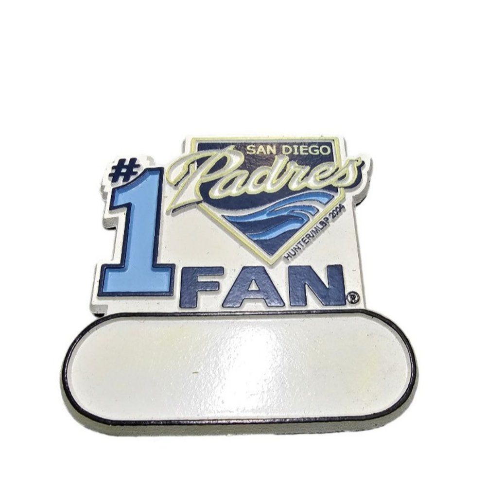 SAN DIEGO PADRES #1 FAN MAGNET #1 PADRES FAN SIZE 3 BY 3 NEW MLB